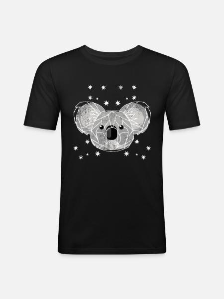 Koala Conservation - Men's Slim Fit T-Shirt - black