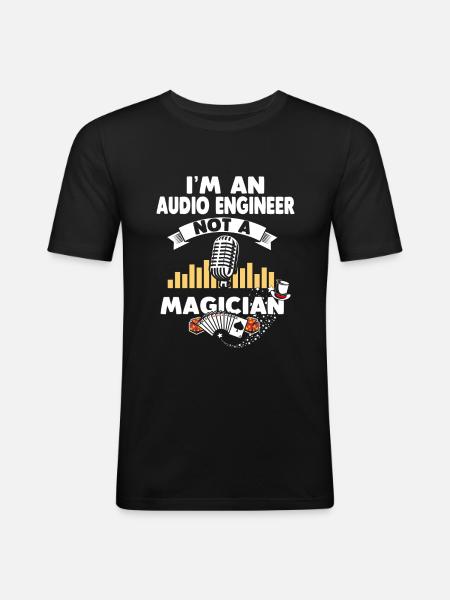 Tontechniker Tontechniker - Männer Slim Fit T-Shirt - Schwarz