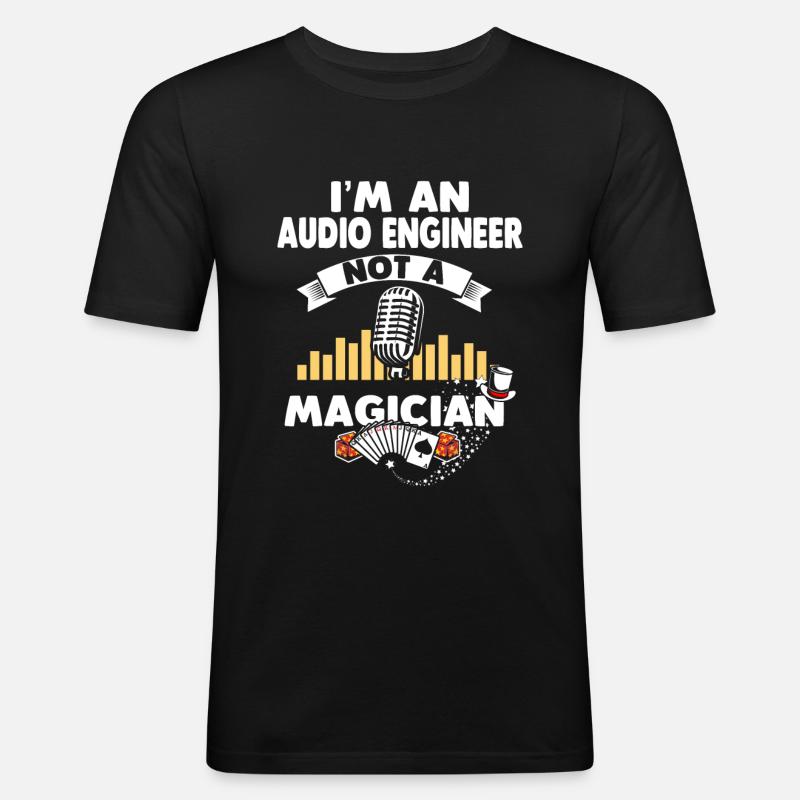 Tontechniker Tontechniker - Männer Slim Fit T-Shirt - Schwarz