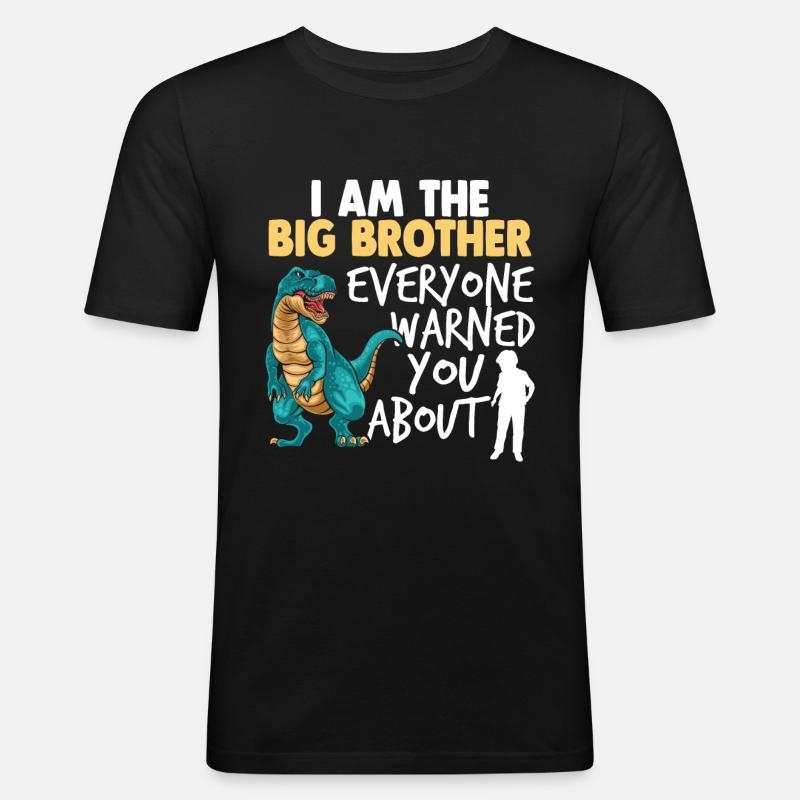 Ich bin der große Bruder - Männer Slim Fit T-Shirt - Schwarz
