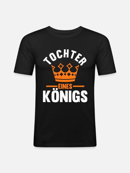 Tochter - Männer Slim Fit T-Shirt - Schwarz