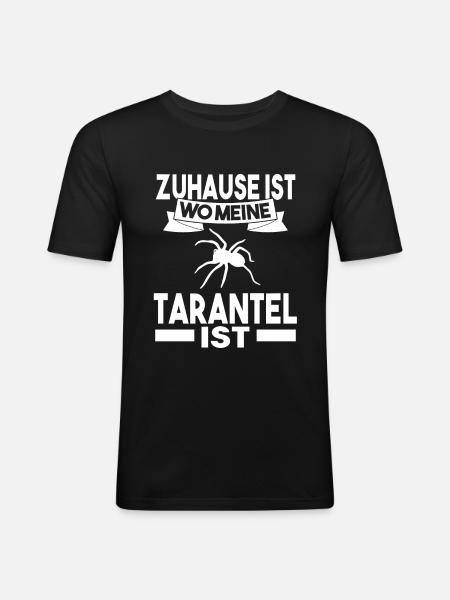 Tarantel - Männer Slim Fit T-Shirt - Schwarz