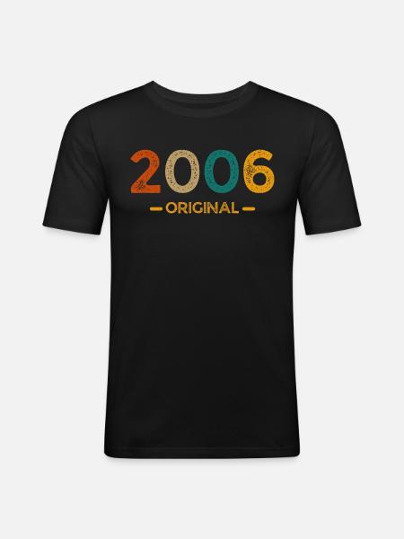 2006 Original - T-shirt près du corps Homme - noir