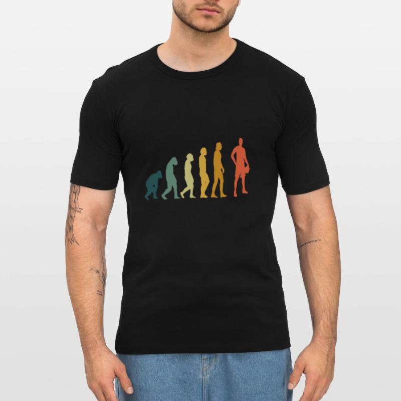 Basketball Retro Evolution Dunking T-shirt près du corps Homme