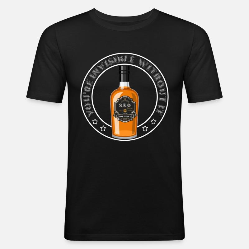 SEO-V1 - Men's Slim Fit T-Shirt - black