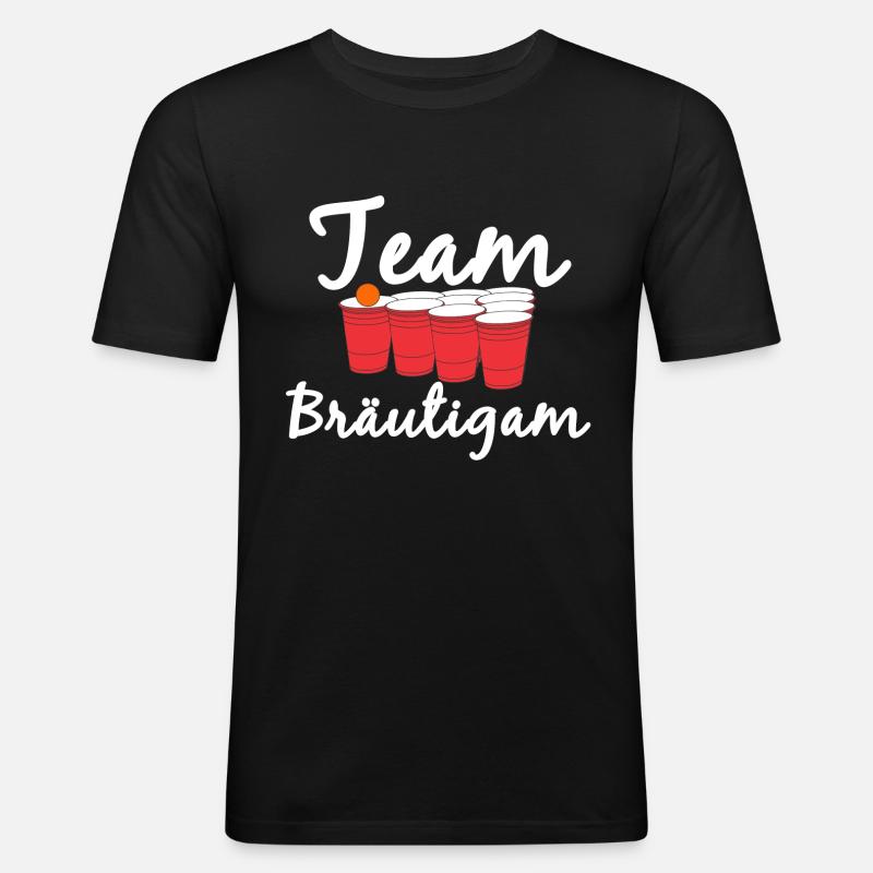 Junggesellenabschied Bräutigam - Männer Slim Fit T-Shirt - Schwarz
