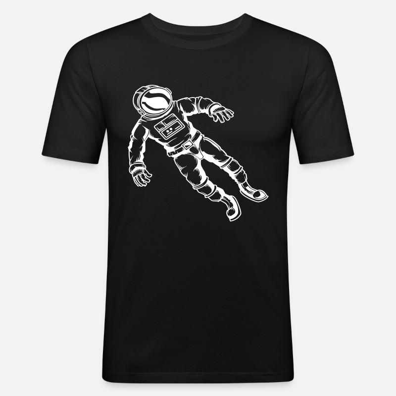 Astronaut Astronaut Space Space Space - Men's Slim Fit T-Shirt - black