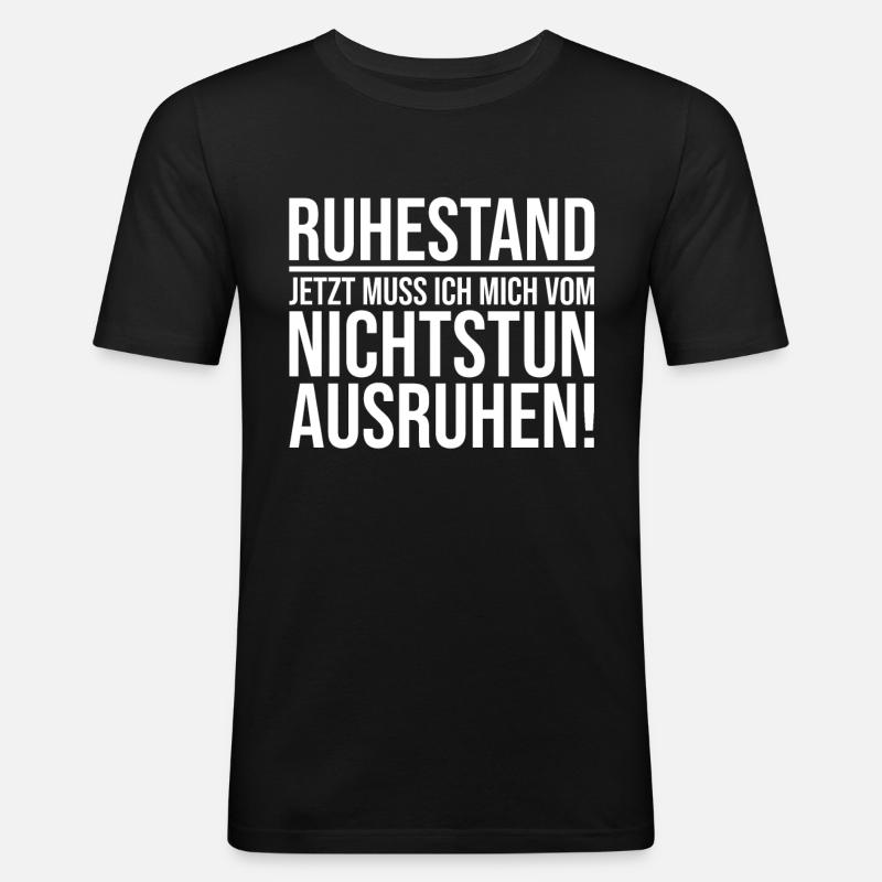Ruhestand Pensionierung Abschiedsfeier Abschieds - Männer Slim Fit T-Shirt - Schwarz