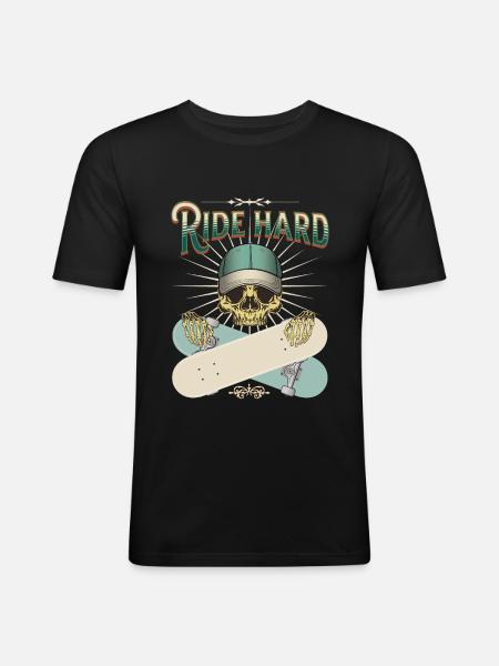 Ride hard - Men's Slim Fit T-Shirt - black