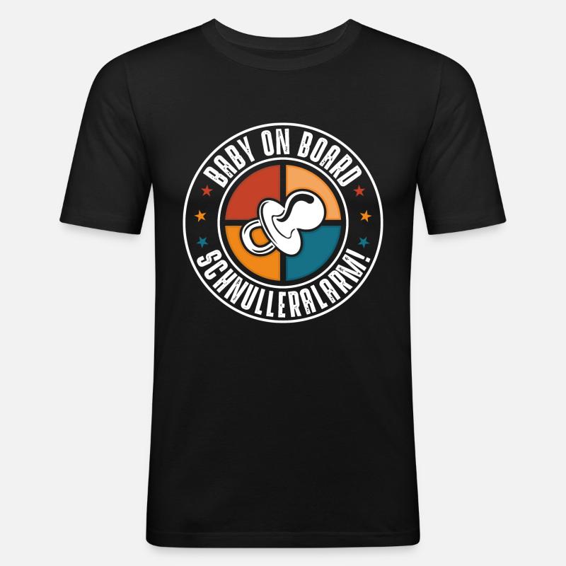 Bébé à bord - T-shirt près du corps Homme - noir