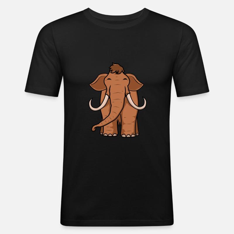 Mammut Steinzeit - Männer Slim Fit T-Shirt - Schwarz