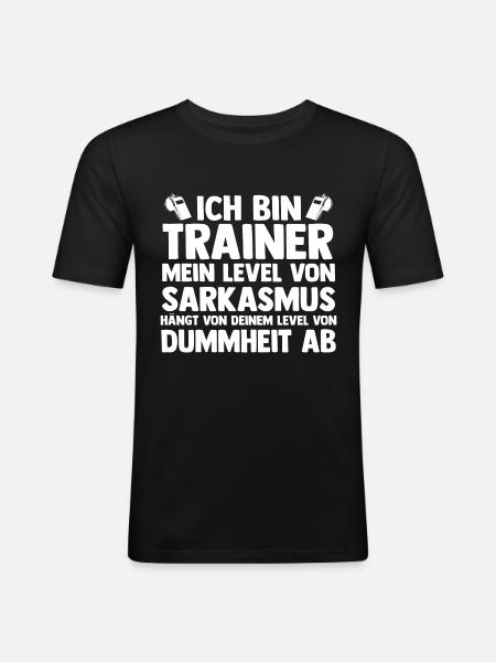 Sportmannschaft Trainer - Männer Slim Fit T-Shirt - Schwarz