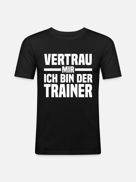 Sportmannschaft Trainer - Männer Slim Fit T-Shirt - Schwarz
