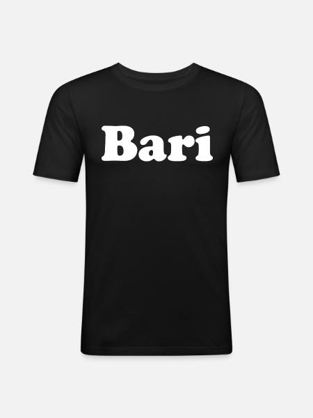 bari - Männer Slim Fit T-Shirt - Schwarz