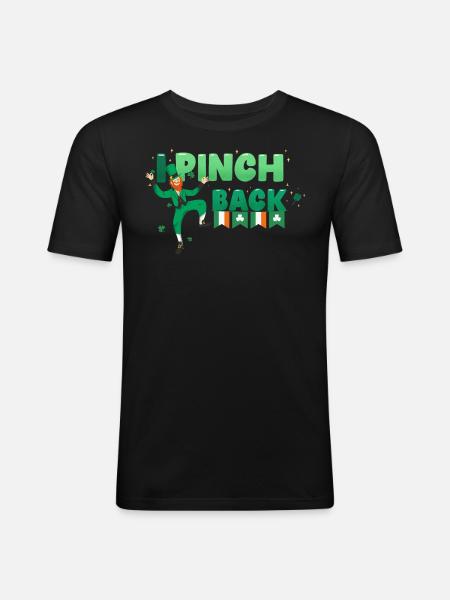 Bonne Saint-Patrick. La Saint-Patrick! - T-shirt près du corps Homme - noir