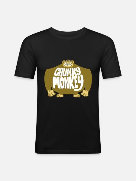 Chunky Monkey - Men's Slim Fit T-Shirt - black