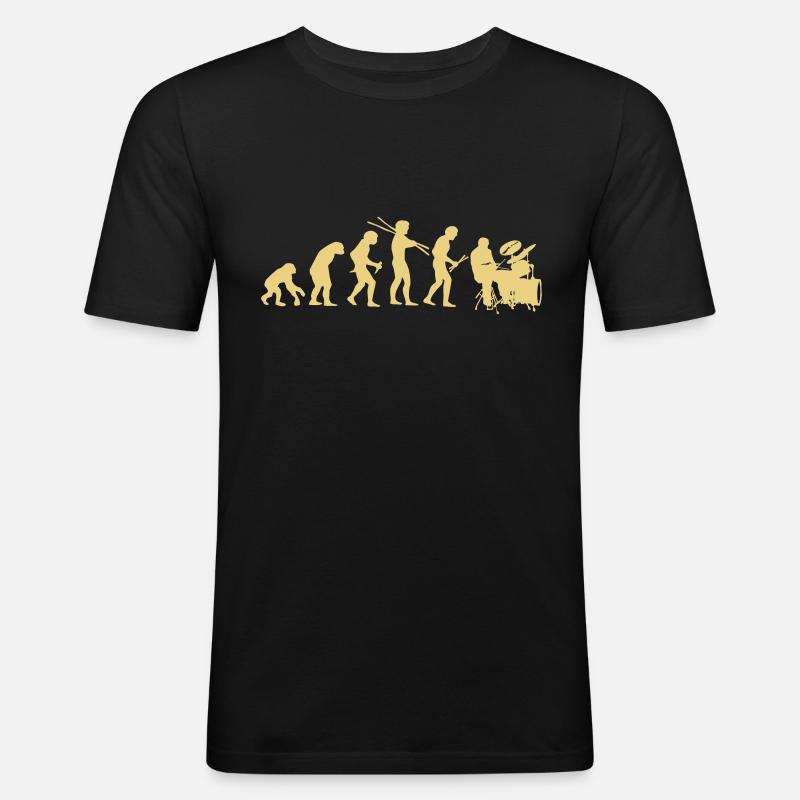 Evolutionary development - Men's Slim Fit T-Shirt - black