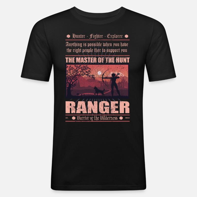 Ranger 2 - Männer Slim Fit T-Shirt - Schwarz