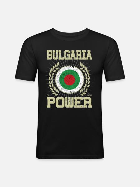 Cool Bulgaria, Design - Men's Slim Fit T-Shirt - black