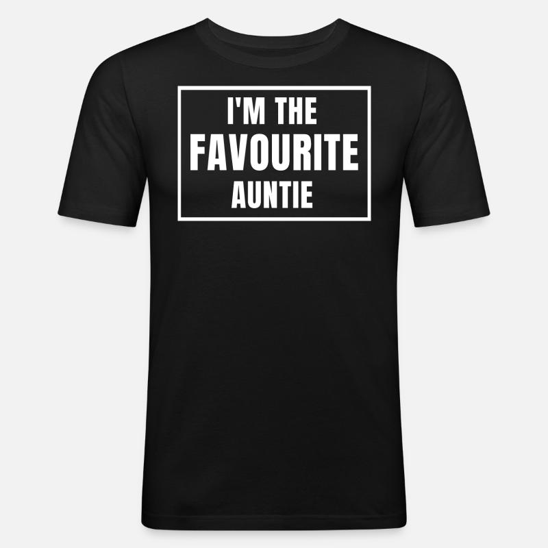 TANTCHEN - Männer Slim Fit T-Shirt - Schwarz