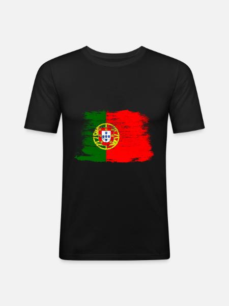Portugal - Men's Slim Fit T-Shirt - black