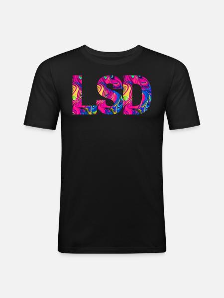 LSD 25 Sunshine Acid - Men's Slim Fit T-Shirt - black