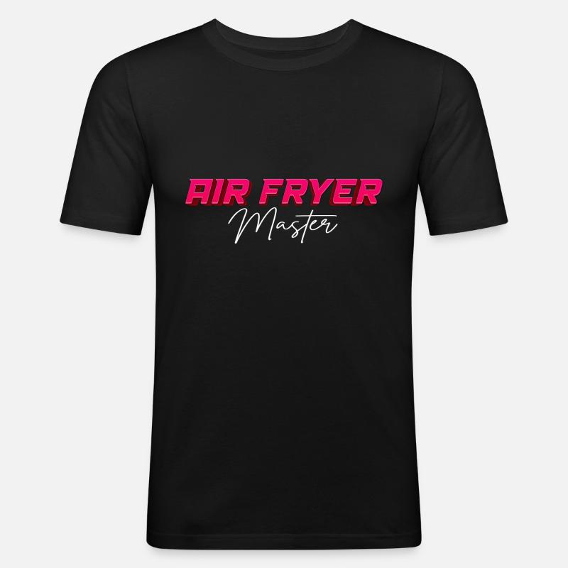 Heißluftfritteuse Master Culinary Crafts - Männer Slim Fit T-Shirt - Schwarz