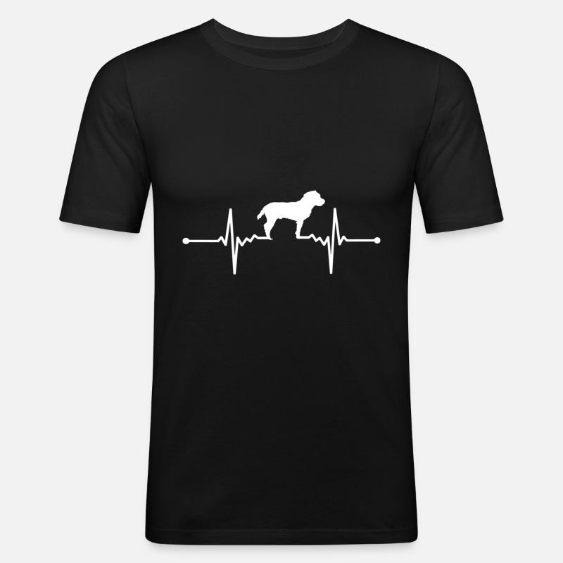 Jagdterrier - Deutscher Jagdterrier - Männer Slim Fit T-Shirt - Schwarz