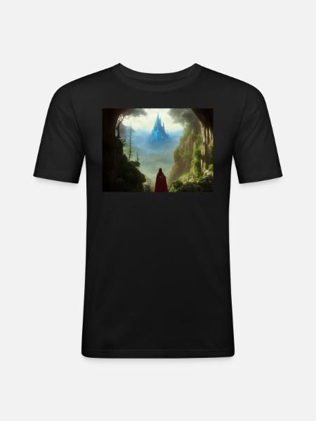 The hero's path - Men's Slim Fit T-Shirt - black
