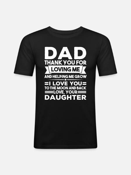 Father daughter gift - Men's Slim Fit T-Shirt - black