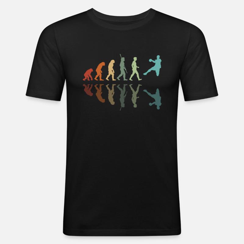 Handball Evolution - Men's Slim Fit T-Shirt - black
