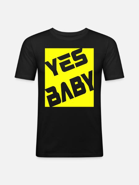 chéri - T-shirt près du corps Homme - noir