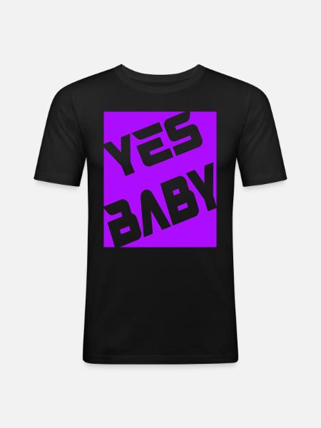 chéri - T-shirt près du corps Homme - noir