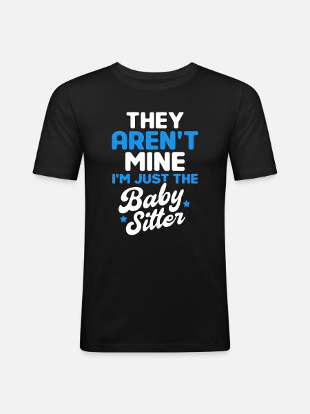 Babysitter Gift Babysitting Best Babysitter - Men's Slim Fit T-Shirt - black