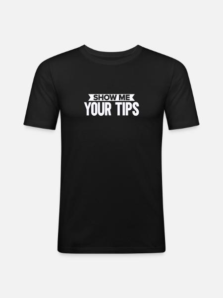 Bartender Gift Mixologist Saying Bar - Men's Slim Fit T-Shirt - black