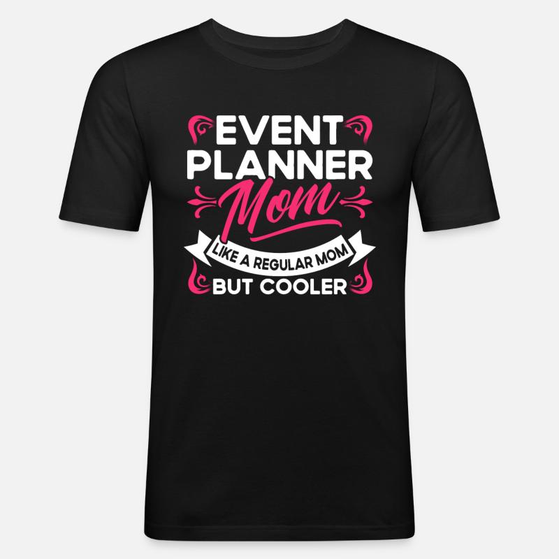 Eventplaner Hochzeitsplaner Event Manager - Männer Slim Fit T-Shirt - Schwarz
