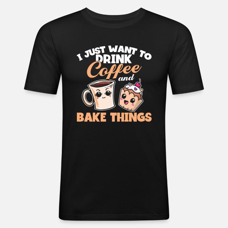 Bakery Baking Baker Baker - Men's Slim Fit T-Shirt - black