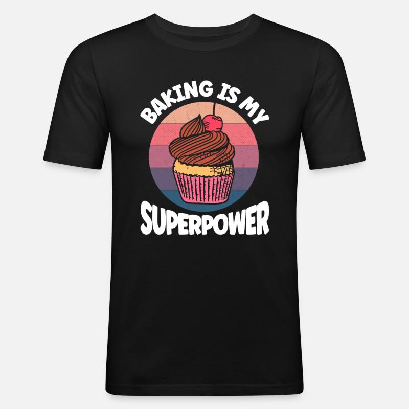 Bakery Baking Baker Baker - Men's Slim Fit T-Shirt - black