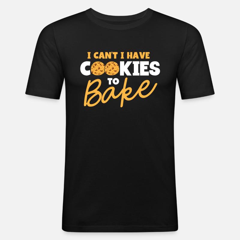 Bäckerei Backen Bäckerin Bäcker - Männer Slim Fit T-Shirt - Schwarz