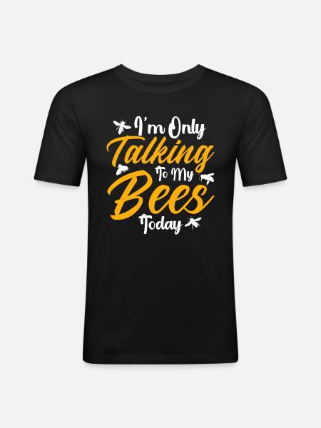 Beekeeping Beekeepers Bees Honey Beekeepers - Men's Slim Fit T-Shirt - black