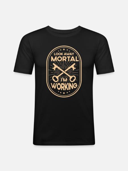 Locksmith Lock Picking Employee Locksmith - Men's Slim Fit T-Shirt - black