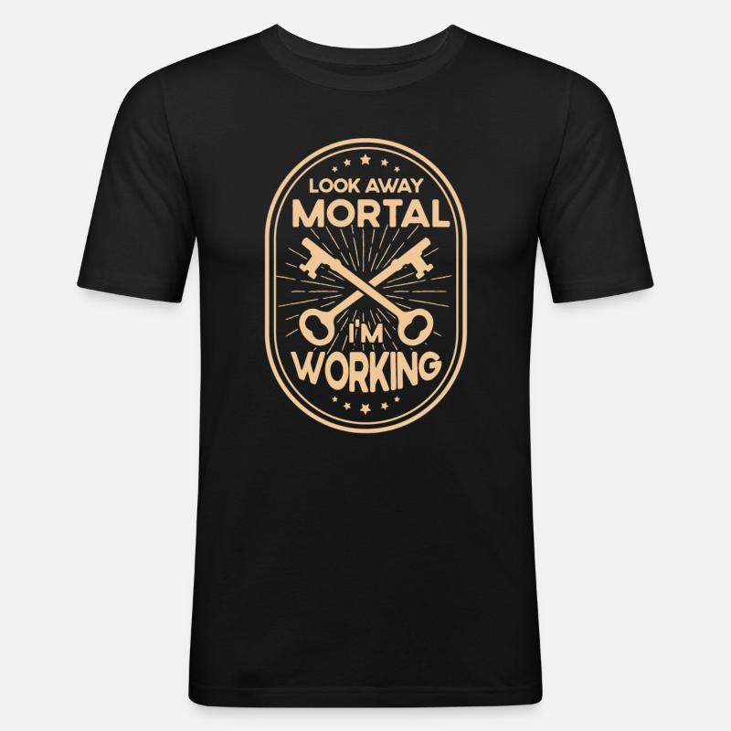 Locksmith Lock Picking Employee Locksmith - Men's Slim Fit T-Shirt - black