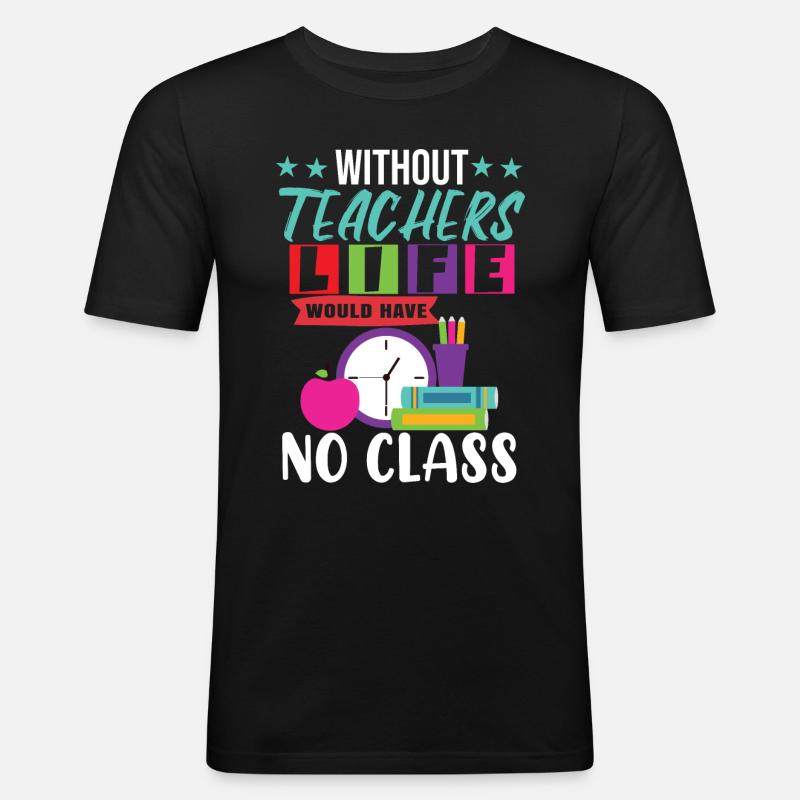 Teaching Class - Men's Slim Fit T-Shirt - black