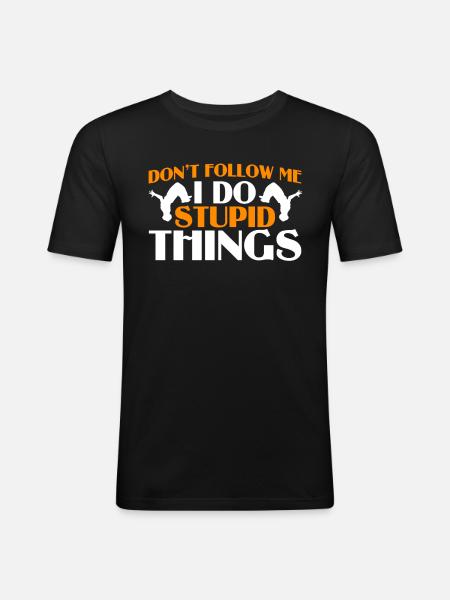 Parkour Gift Freerunning Parkour Runner - Men's Slim Fit T-Shirt - black
