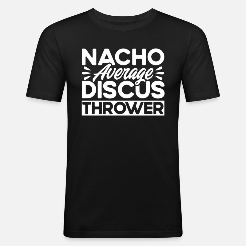 Discus Throw Discus Thrower Gift - Men's Slim Fit T-Shirt - black
