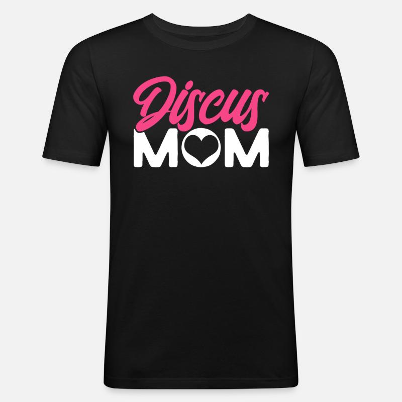 Diskuswerfen Diskuswerfer Geschenk - Männer Slim Fit T-Shirt - Schwarz