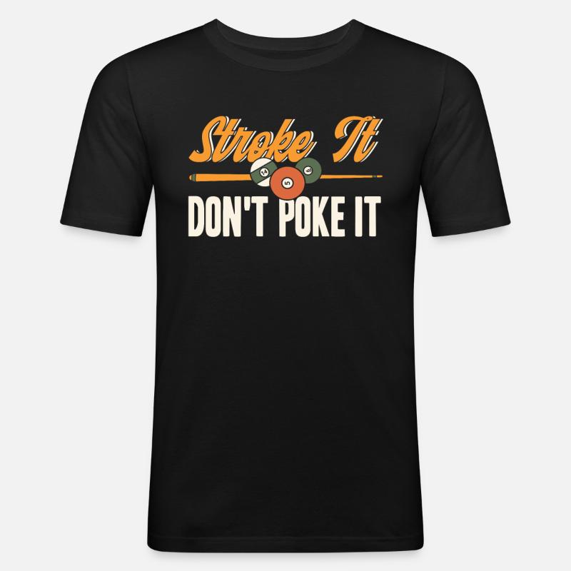Billard Geschenkidee Billardspieler Pool Snooker - Männer Slim Fit T-Shirt - Schwarz