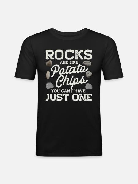 Rock Collecting Geology Geologist - Men's Slim Fit T-Shirt - black