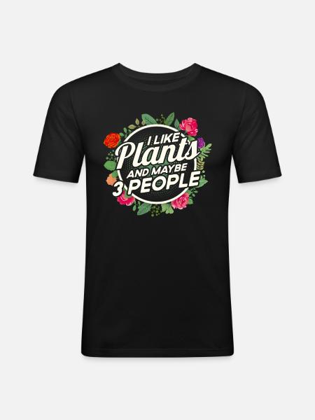 Plant Gardening Gardener Landscape Architect - Men's Slim Fit T-Shirt - black