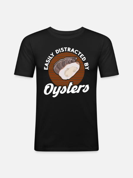 Seafood Lover Gift Seafood - Men's Slim Fit T-Shirt - black